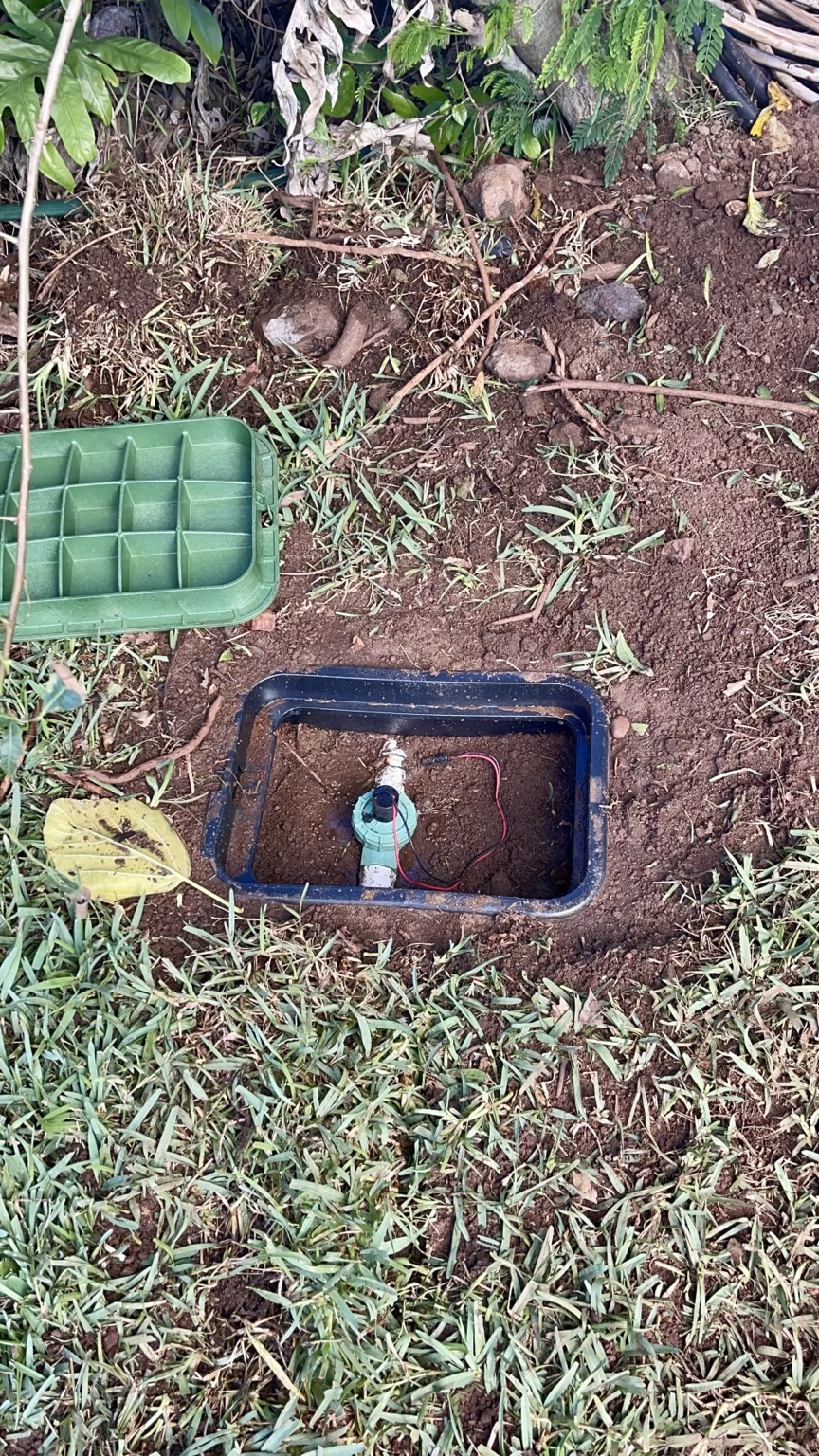 Clean valve box install flush to grade